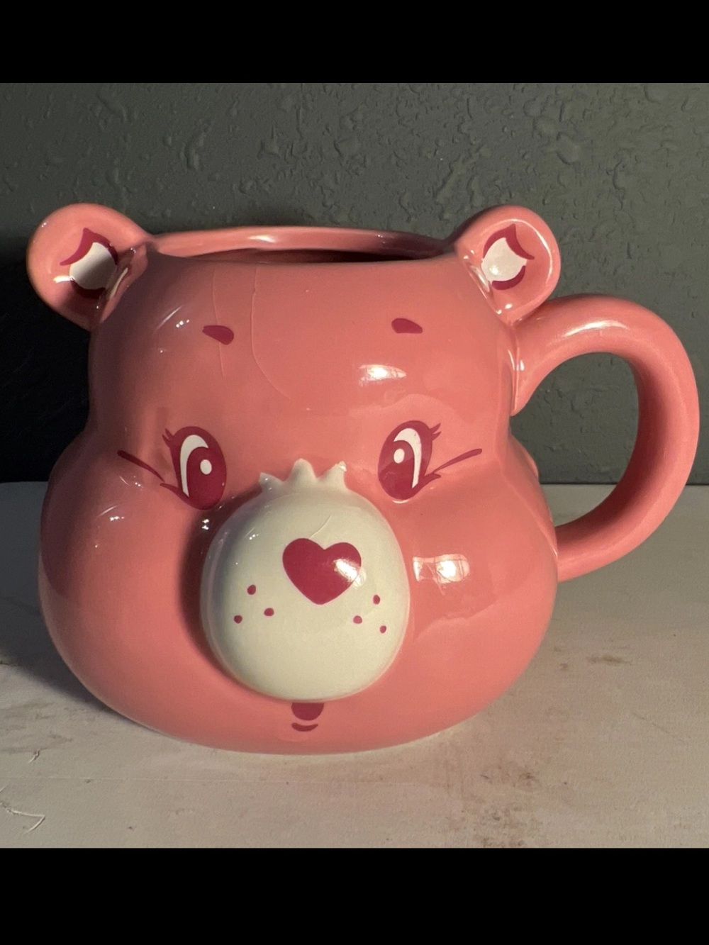Care Bears Sculpted Mug - Share Bear - Large 20 oz. - Pink  - Very Nice